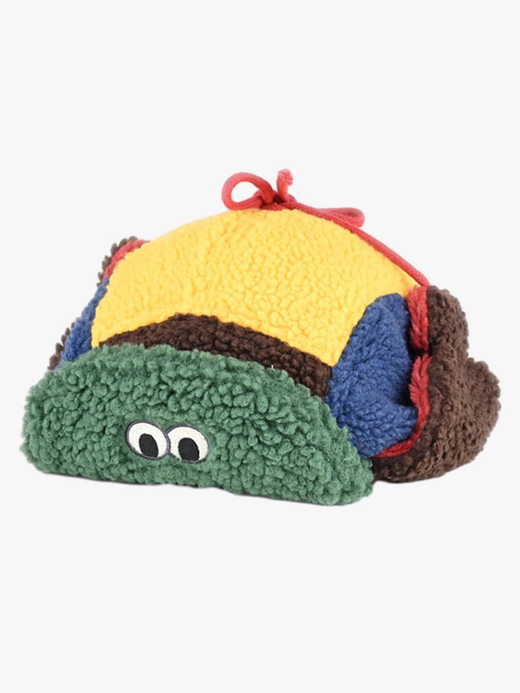 Block Faux Sherpa Frog Ear Flap Hat