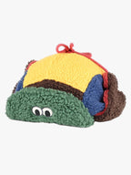 Block Faux Sherpa Frog Ear Flap Hat