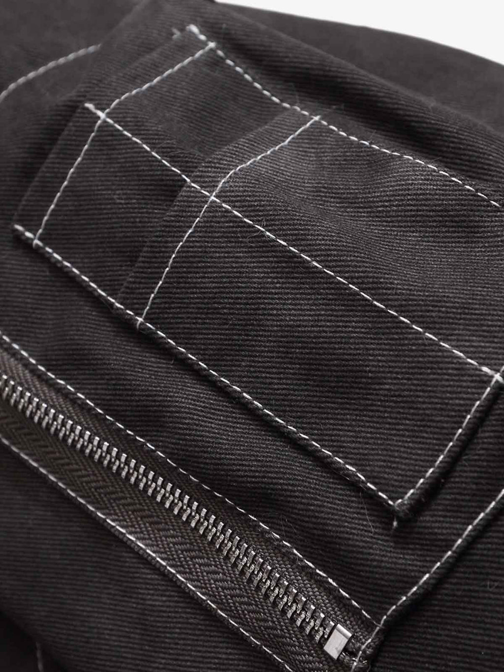 Washed Patchwork Contrast Bomber Jacket