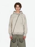 Retro Asymmetric Zip Up Deconstructed Hoodie