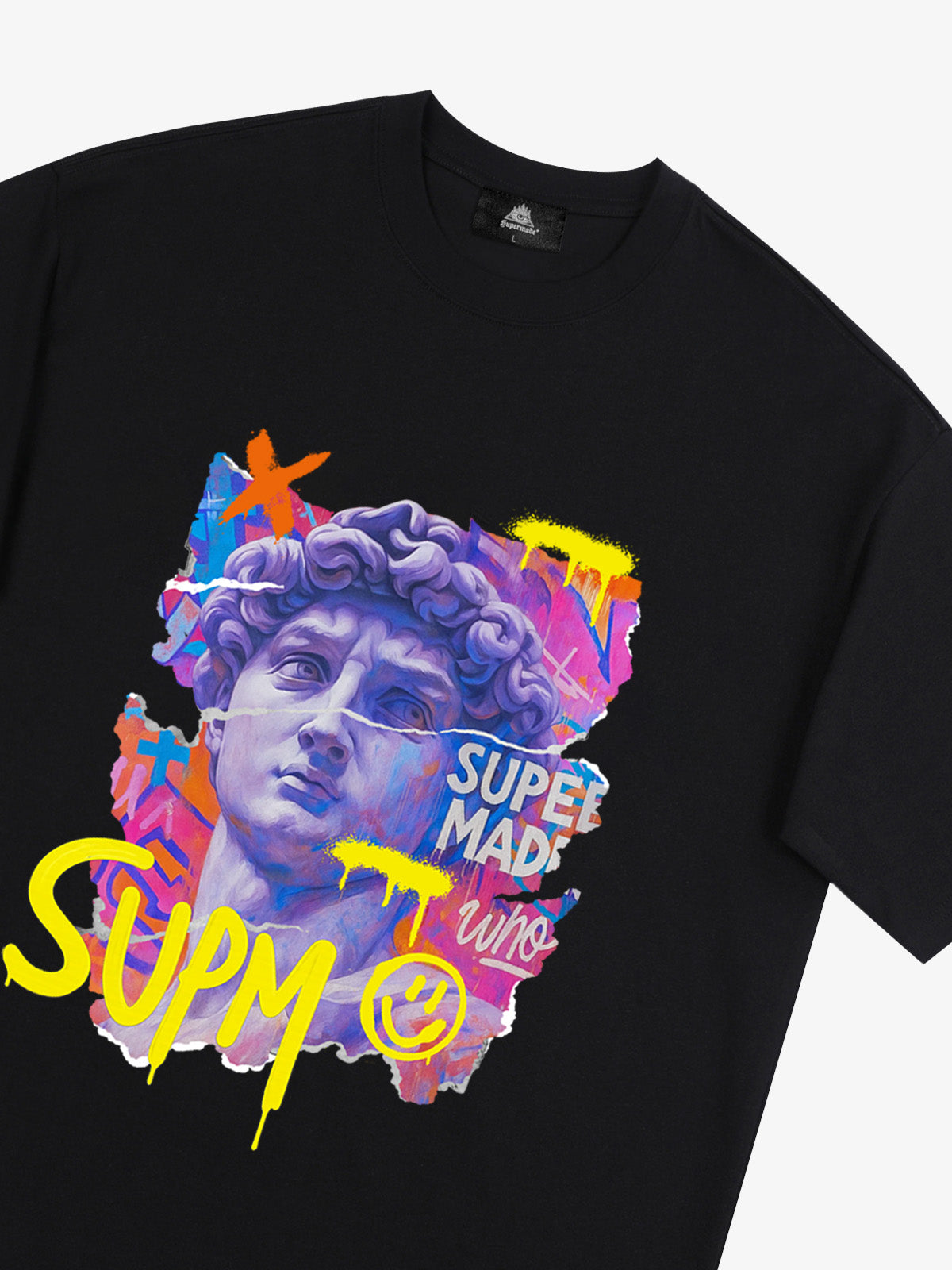 David Sculpture Vibrant Graffiti Art T-Shirt