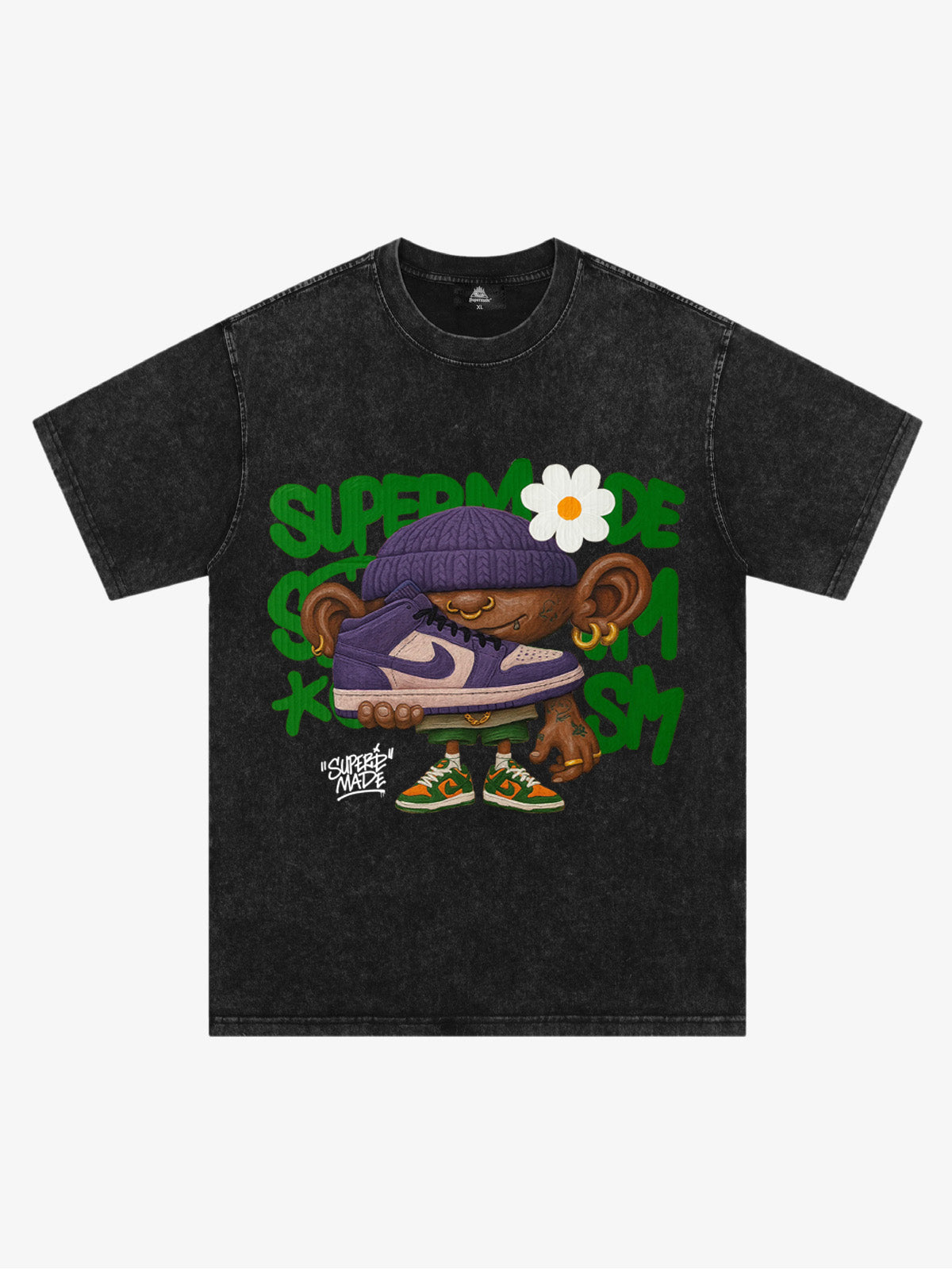 Street Cartoon Sneaker Graffiti Sneaker T-shirt