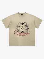 Distressed Angel Heart Soccer Graphic T-Shirt