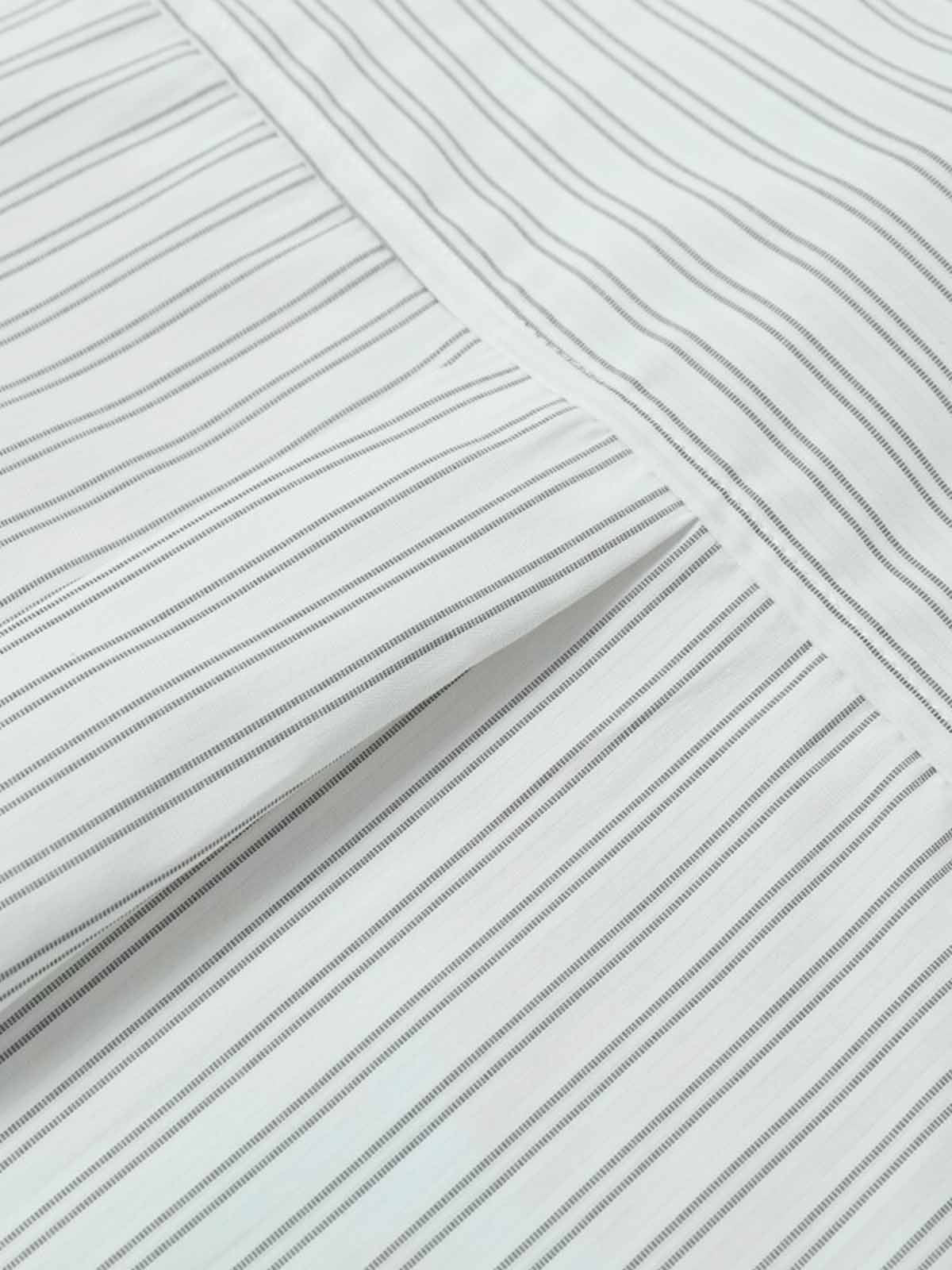 Striped Puppy Graphic Cotton Linen Shirt