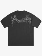 SUPM Gothic Sharp Letter Graphic T-Shirt