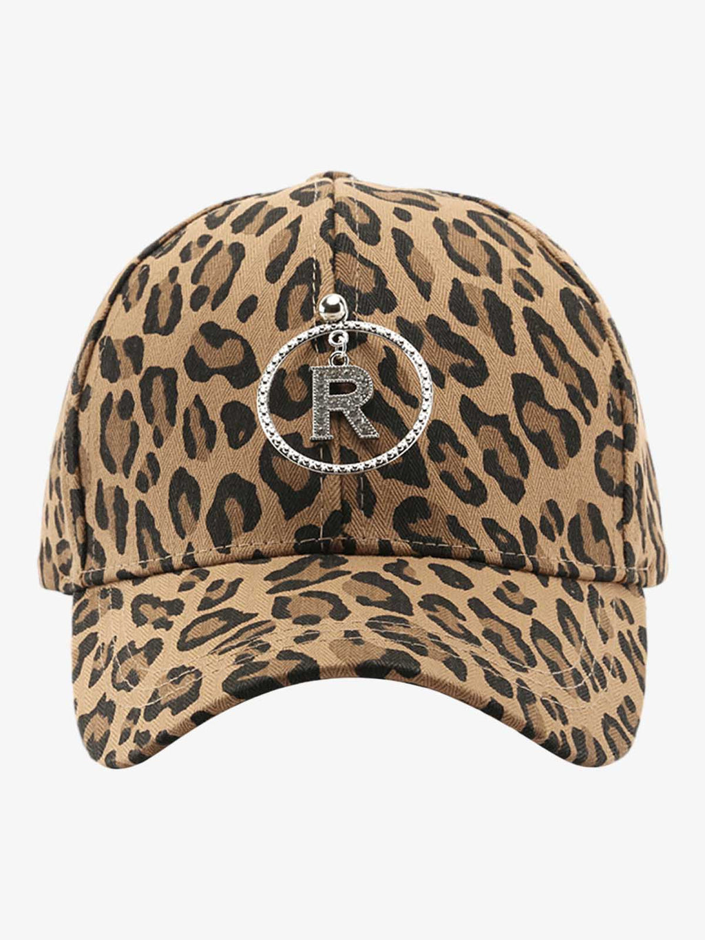 Retro Leopard Print Curved Baseball Cap