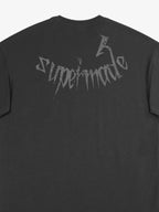 Gothic Skull Distressed Letter T-Shirt