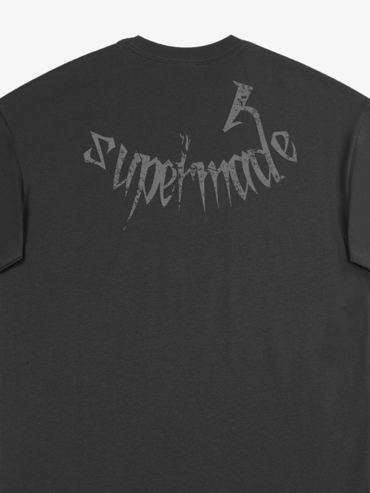 Gothic Skull Distressed Letter T-Shirt