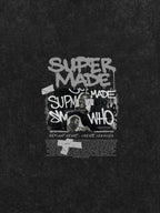 Streetwear Graffiti Character Collage Graphic T-Shirt