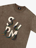 SPMD Letter Cable Graphic T-Shirt