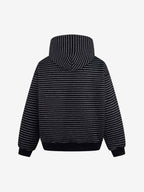 precipice Striped Terry Embroidery "Made" Hoodie