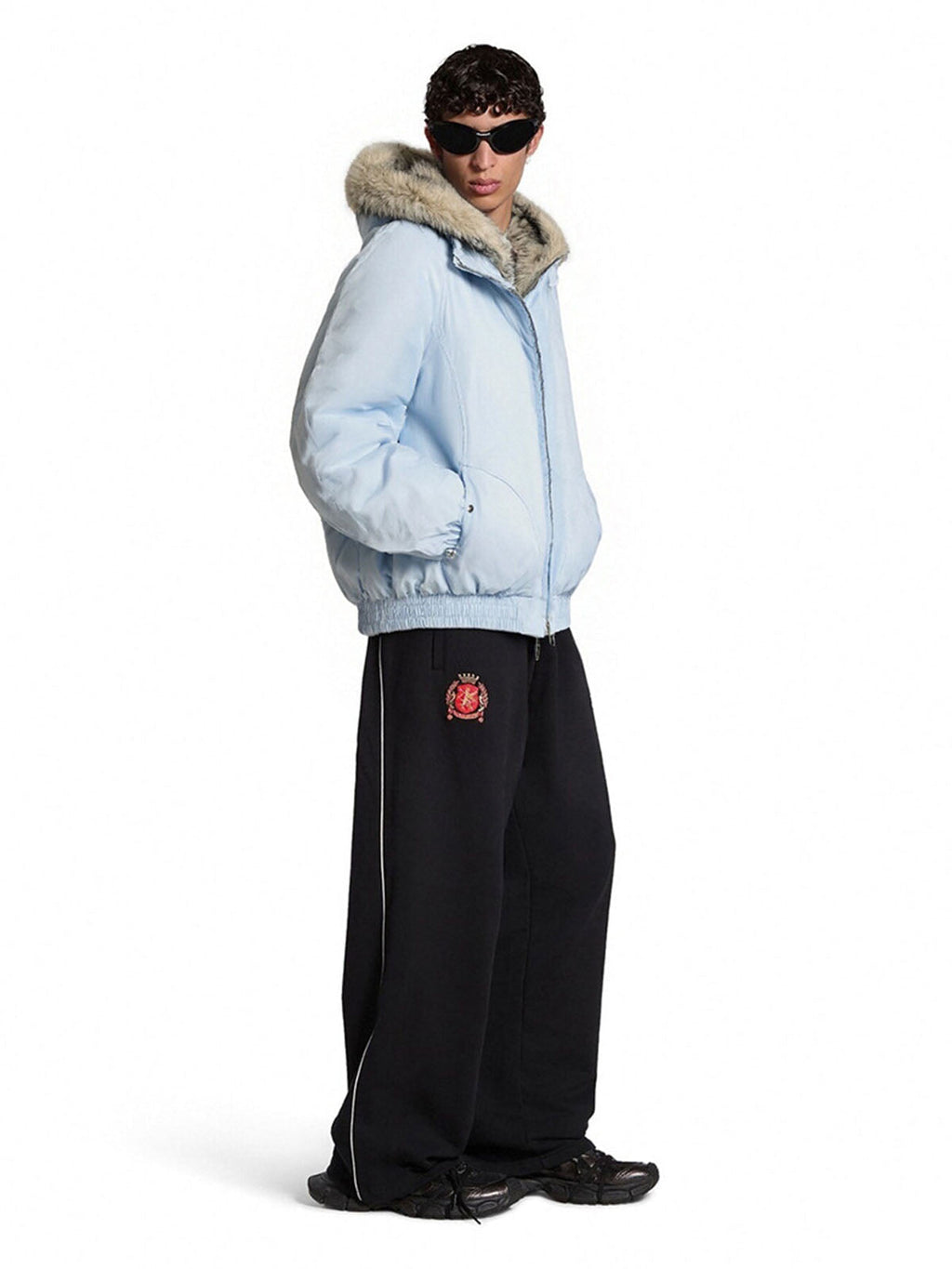 Street Faux Fur Collar Hooded Windproof Padded Jacket