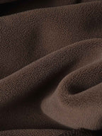 Distressed Patchwork Raw-Edge Layered-Hem Fleece Hoodie