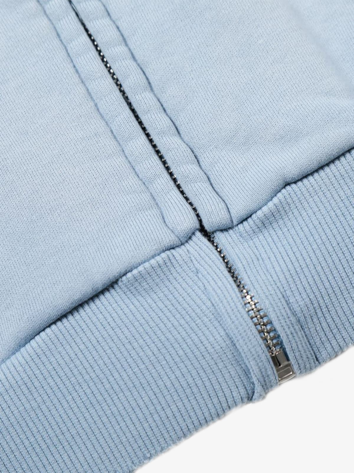 Distressed Graphic Print Zip Up Hoodie