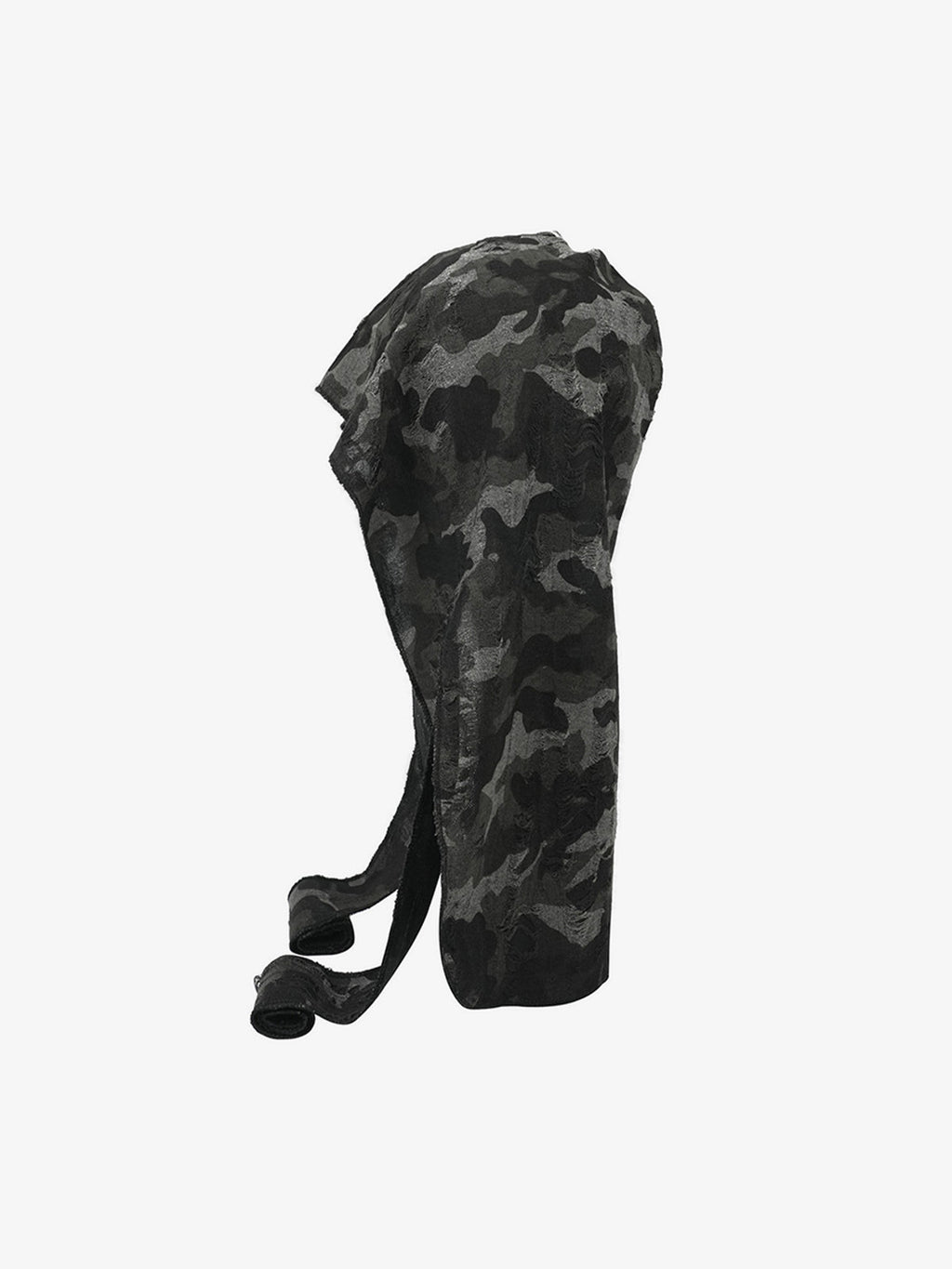 Dark Punk Camouflage Hooded Cape