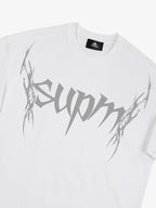 SUPM Gothic Sharp Letter Graphic T-Shirt