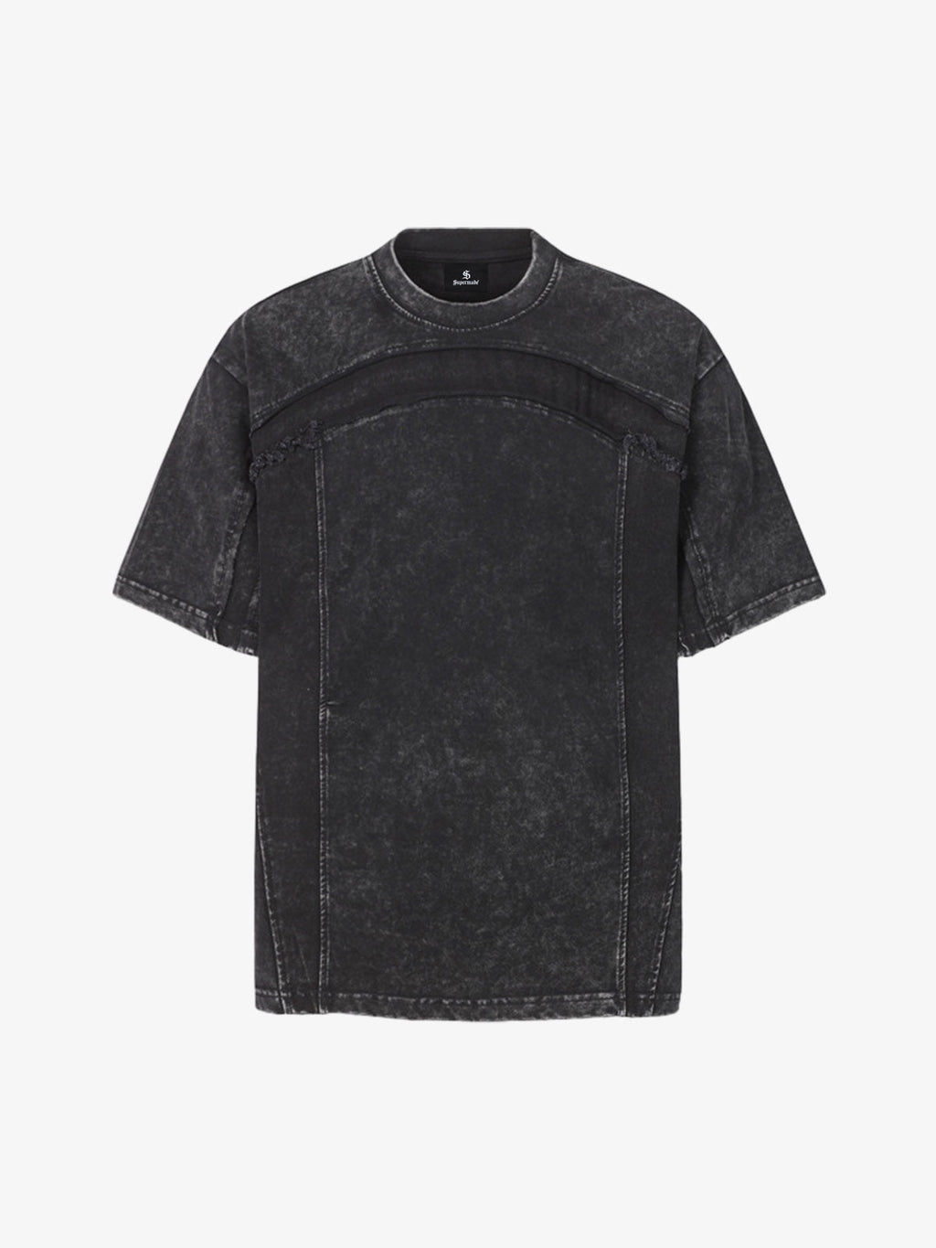 Panel Stitch Cotton T-Shirt