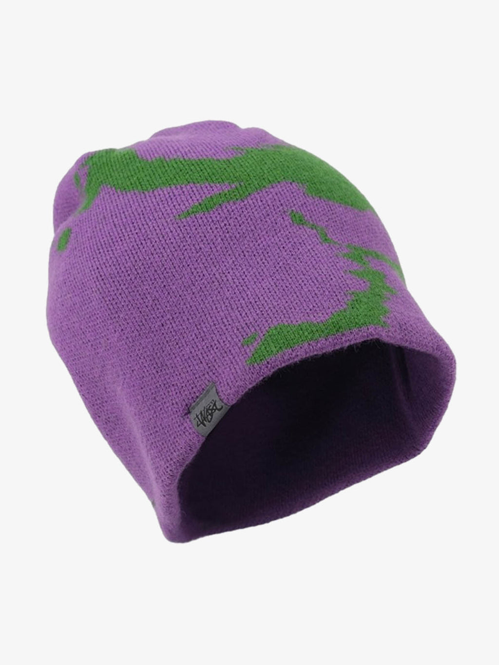 Contrast Color Jacquard Knit Beanie