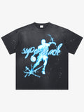precipice Energy Burst Basketball Electric Graphic T-Shirt