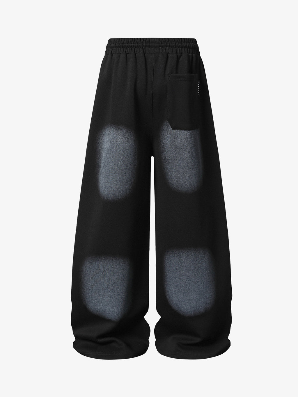 Spray Paint Star Print Distressed Sweatpants