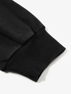 Distressed "23" Patch Zip Up Hoodie