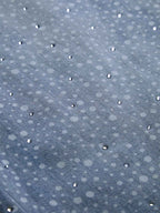 Theprecipice Ink Splashed Hotfix Rhinestone Baggy Jeans - 2306