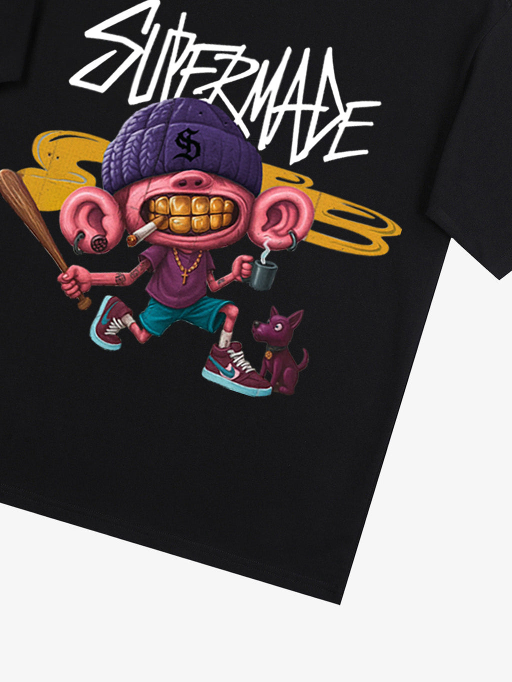 Theprecipice Cartoon Graffiti Trendy Weird Kid T-Shirt