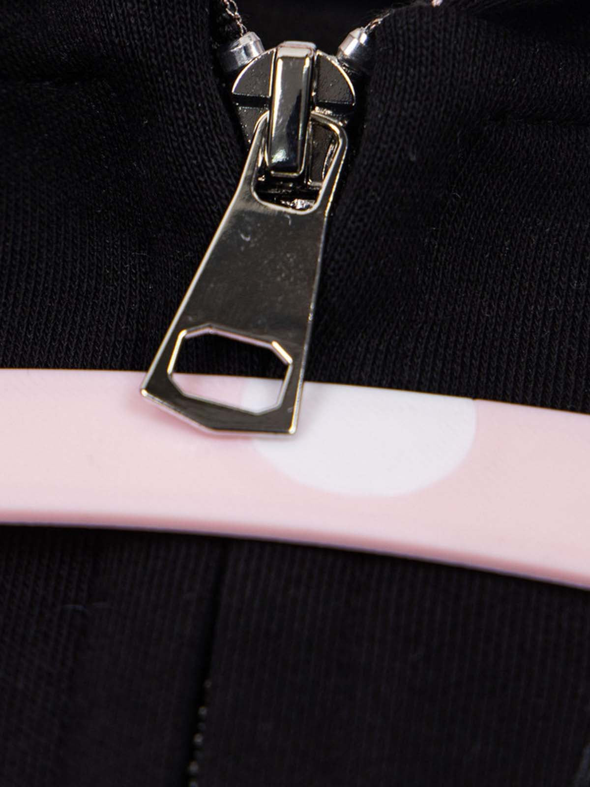 Detachable Hair Clip Decoration Zip Up Hoodie