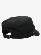 Distressed Stud Detail Cotton Flat Top Cap