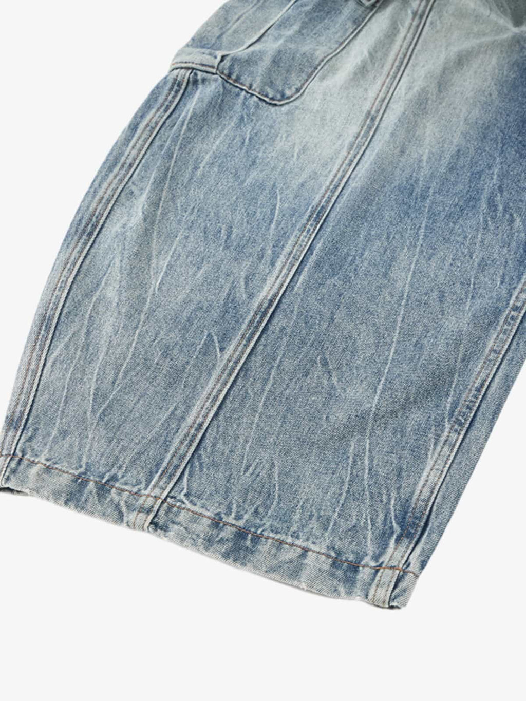 Vintage Cargo Pocket Washed Barrel Jeans