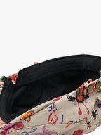 Graffiti Doodle Print Cotton Newsboy Cap