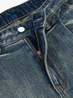 Vintage Pleated Fade Baggy Jeans