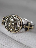 Praying Hands Signet Ring