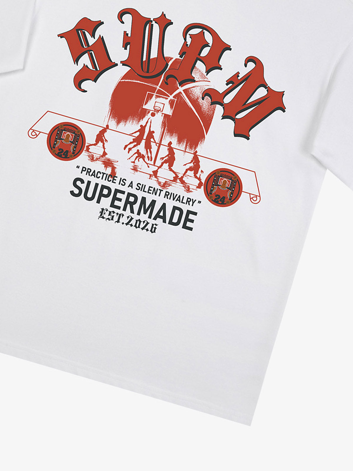 SUPM Slogan Graphic Retro Streetwear T-Shirt