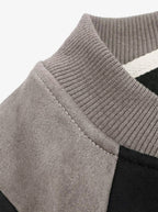 Suede-Touch Embroidered Sport Color-Block T-Shirt
