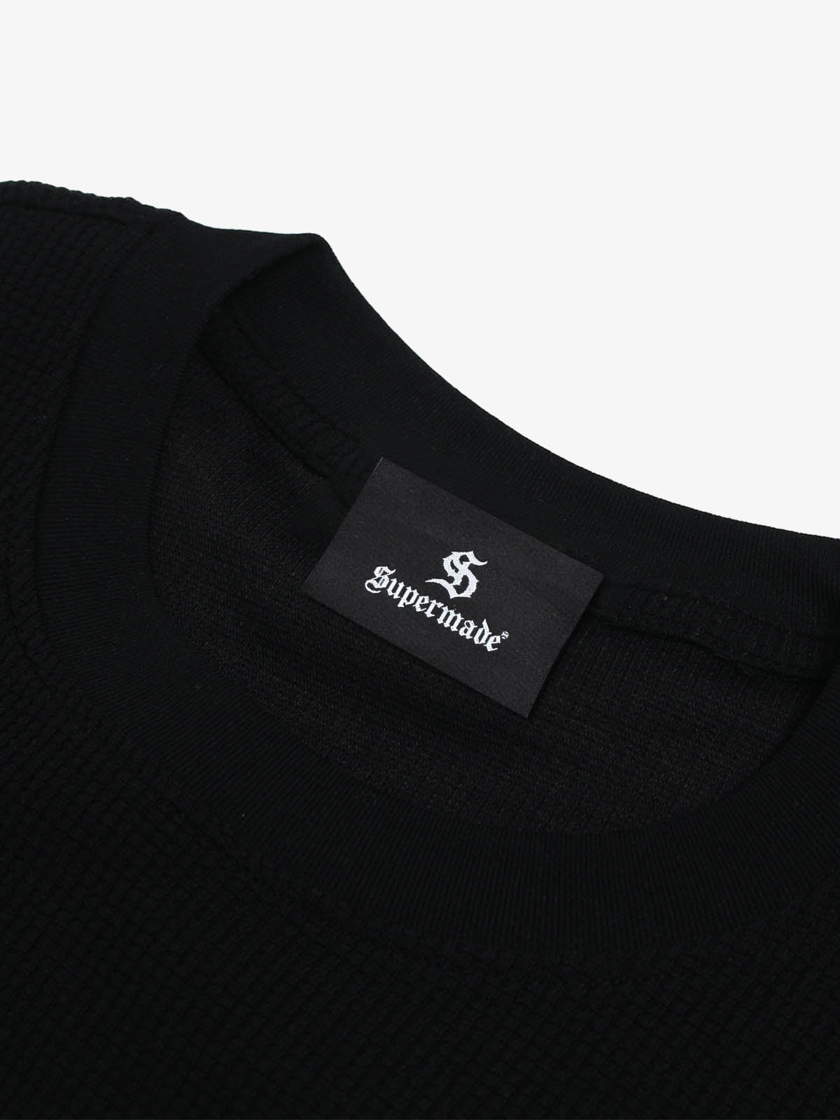 Waffle Knit Eye Graphic Letter Print T-Shirt