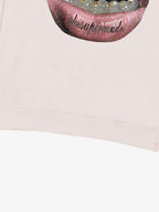 Streetwear Hip-Hop Gold Mouth Print Sweatshirt