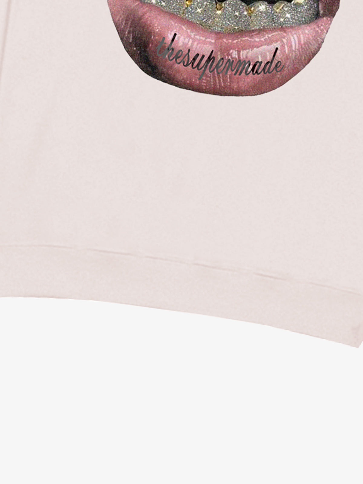 Streetwear Hip-Hop Gold Mouth Print Sweatshirt