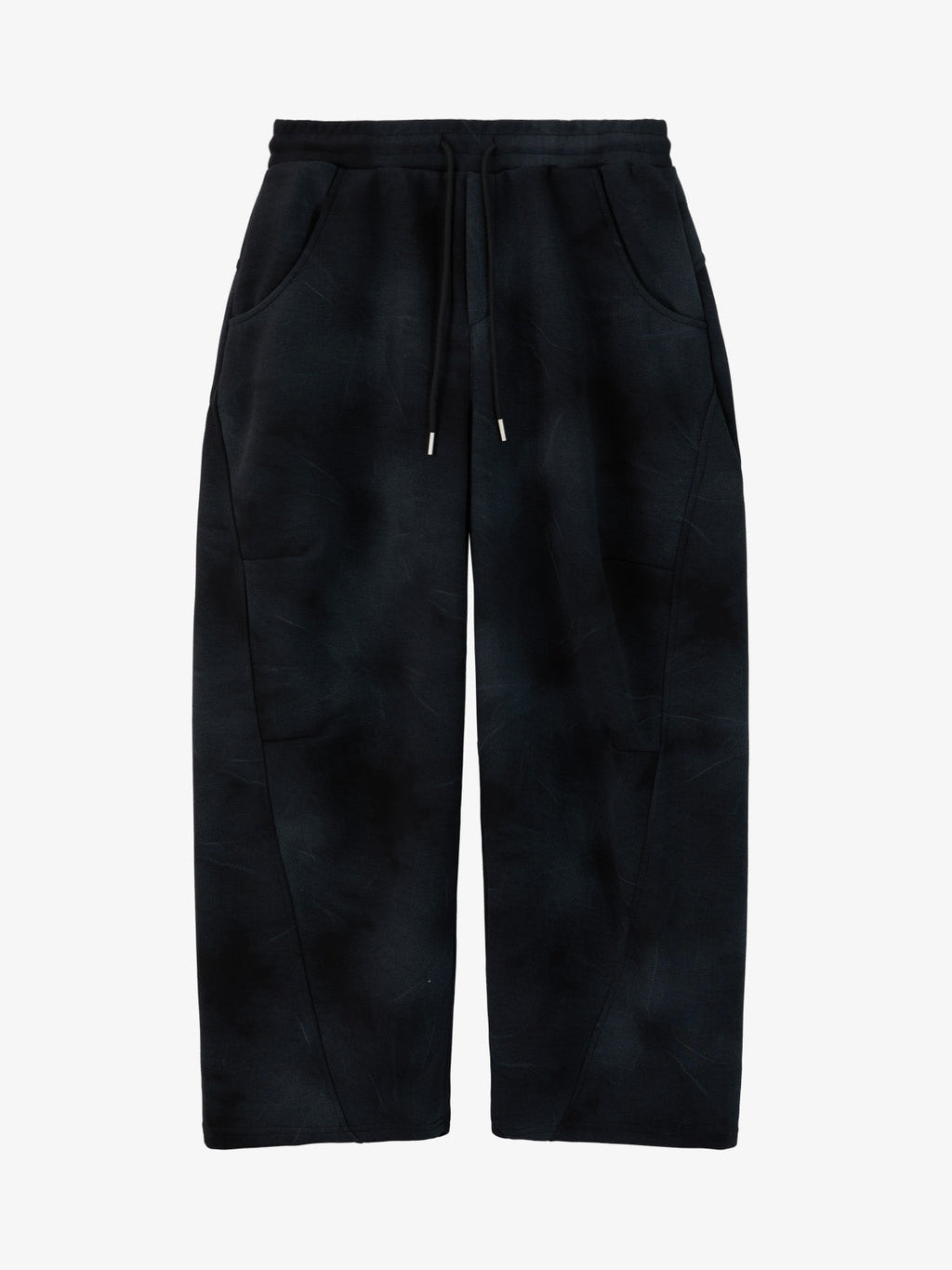 Vintage Washed Tie-Dye Zip Up Hoodie & Barrel Sweatpants Tracksuit