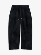 Vintage Washed Tie-Dye Zip Up Hoodie & Barrel Sweatpants Tracksuit