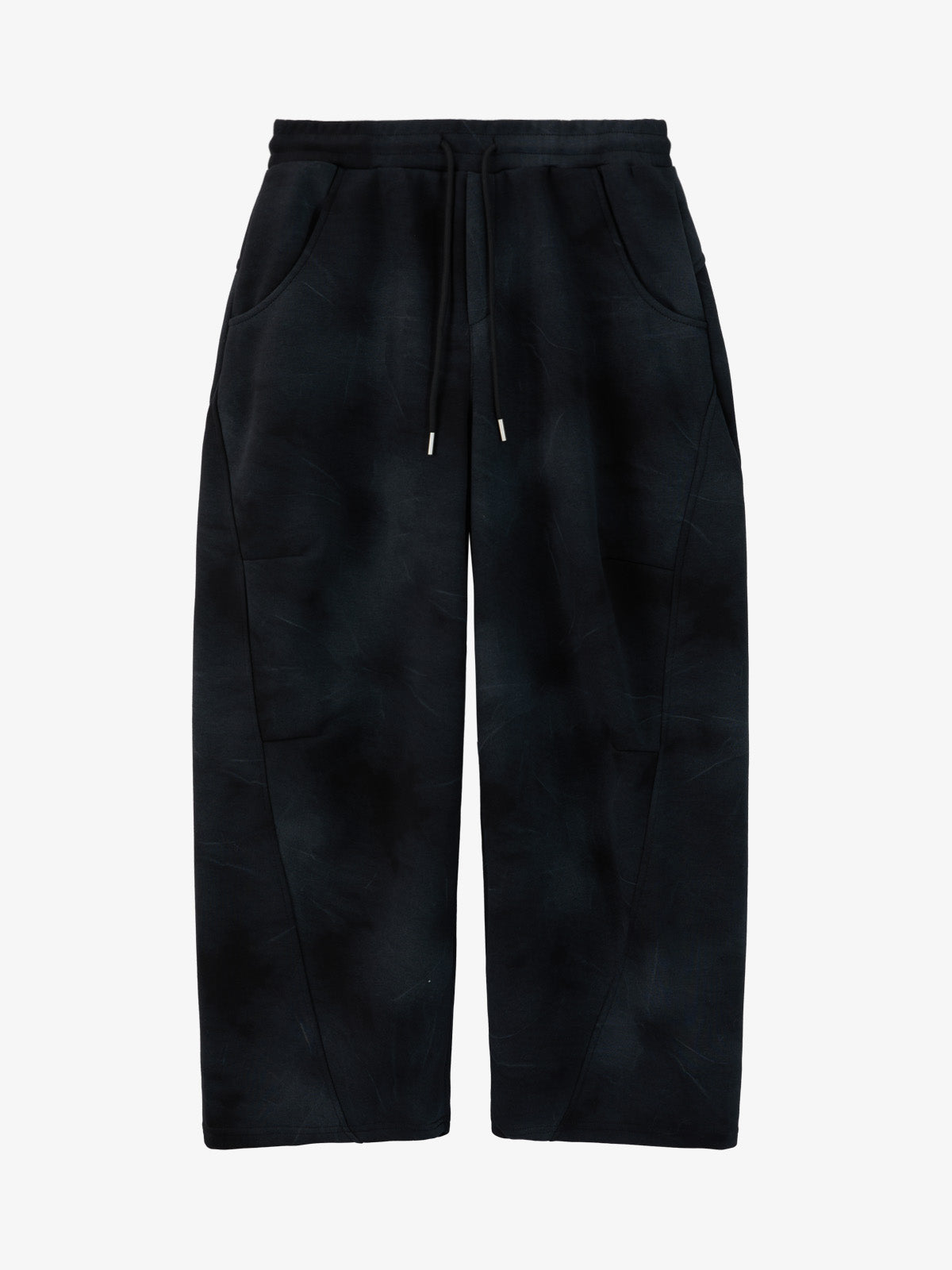 Vintage Washed Tie-Dye Zip Up Hoodie & Barrel Sweatpants Tracksuit