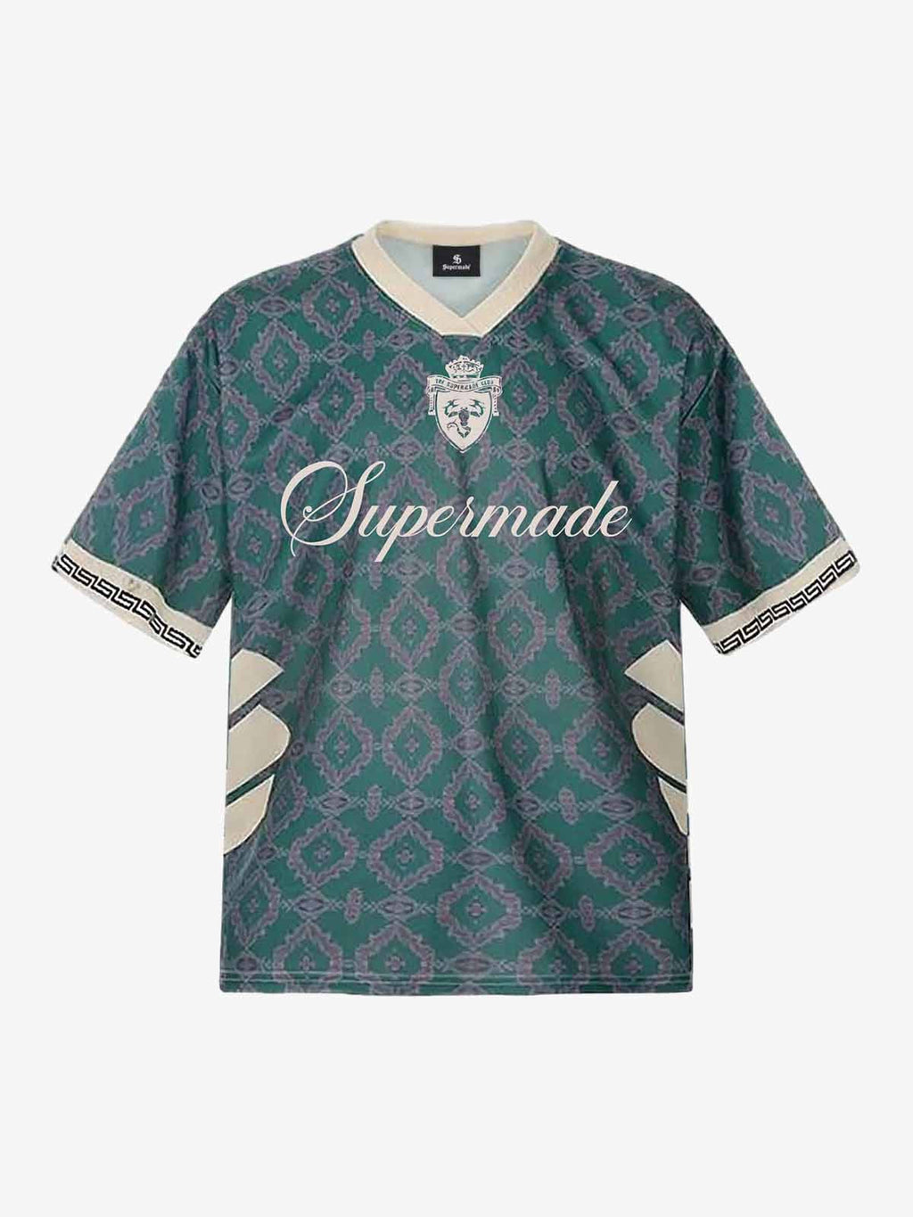 Retro Baroque Pattern Jersey T-Shirt