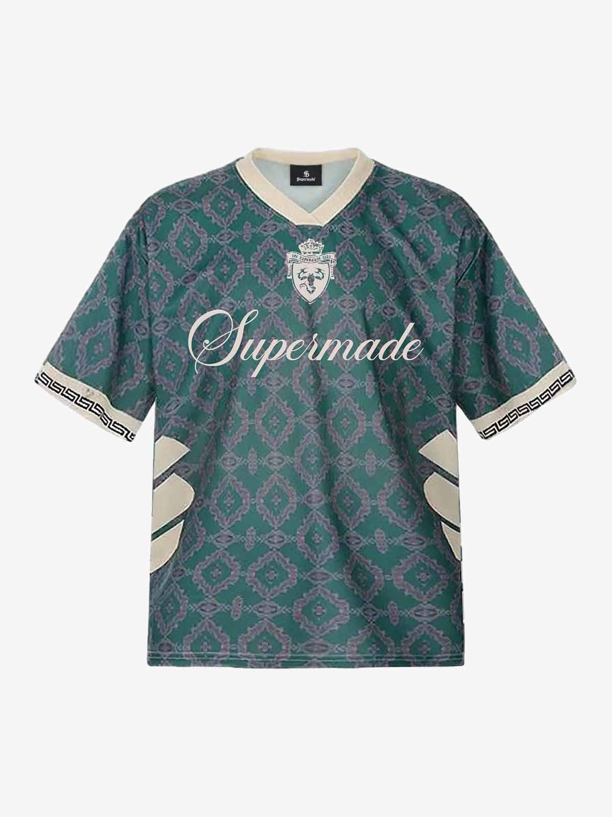 Retro Baroque Pattern Jersey T-Shirt