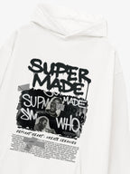 Trendy Retro Graffiti Character Hoodie