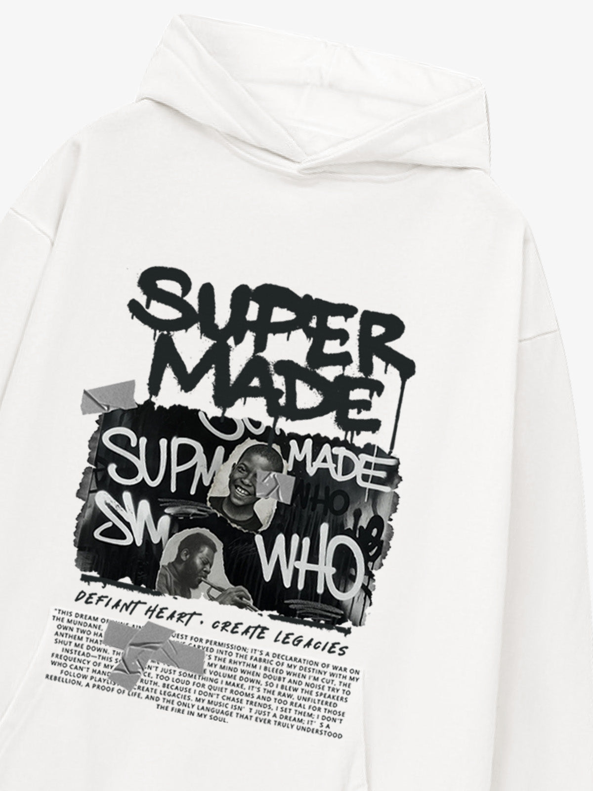 Trendy Retro Graffiti Character Hoodie