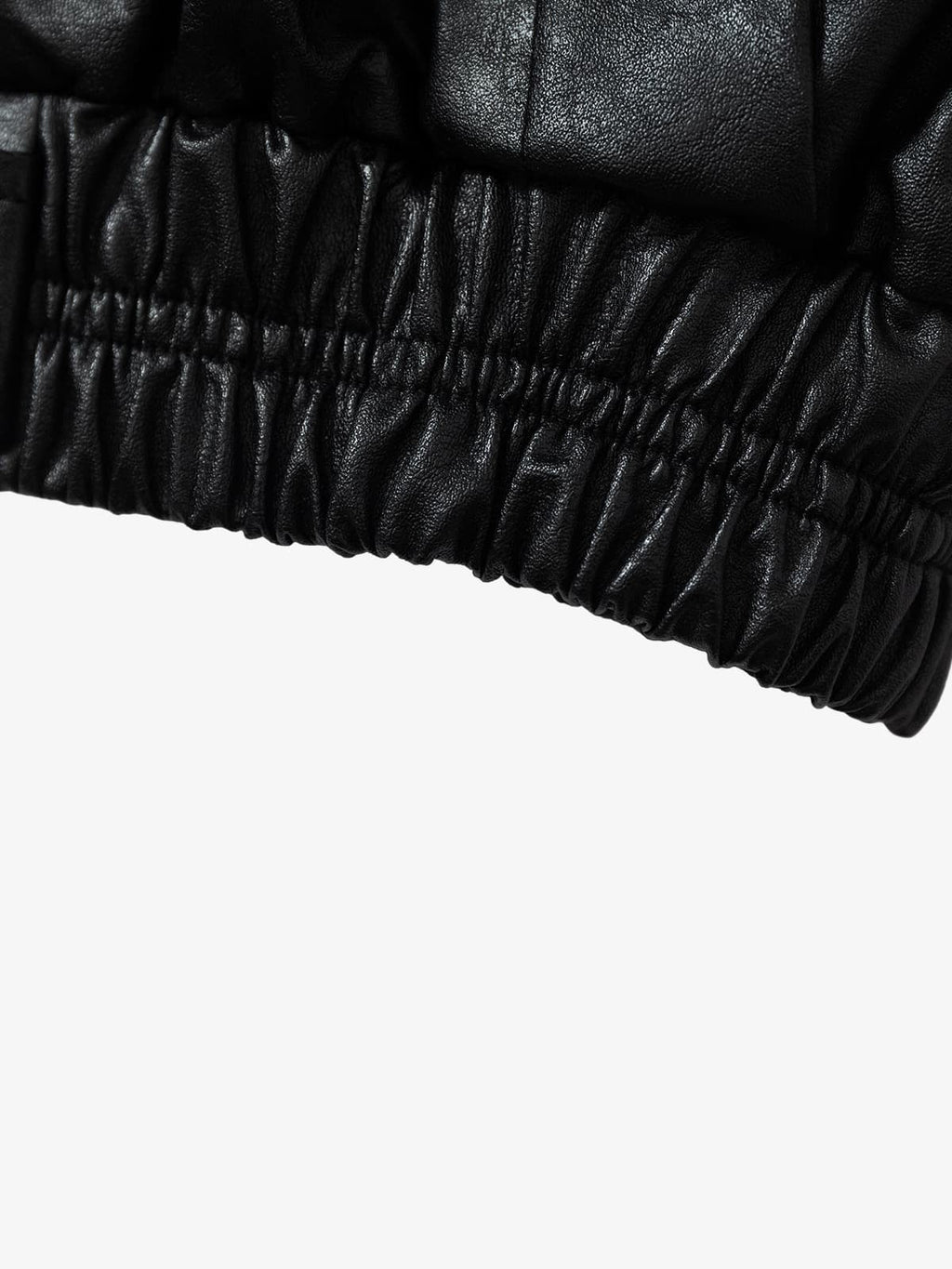 Vintage Detachable Fur Collar Quilted Leather Jacket - 2523