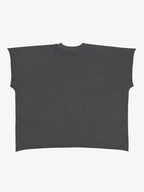 Gothic Text Graphic Cut-Off Sleeveless T-Shirt