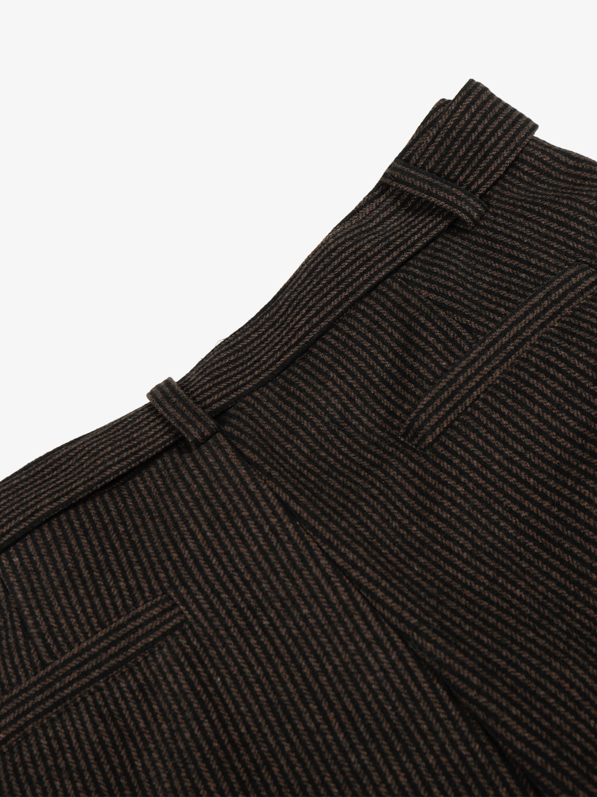 Vintage Corduroy Belted Pleated Baggy Pants