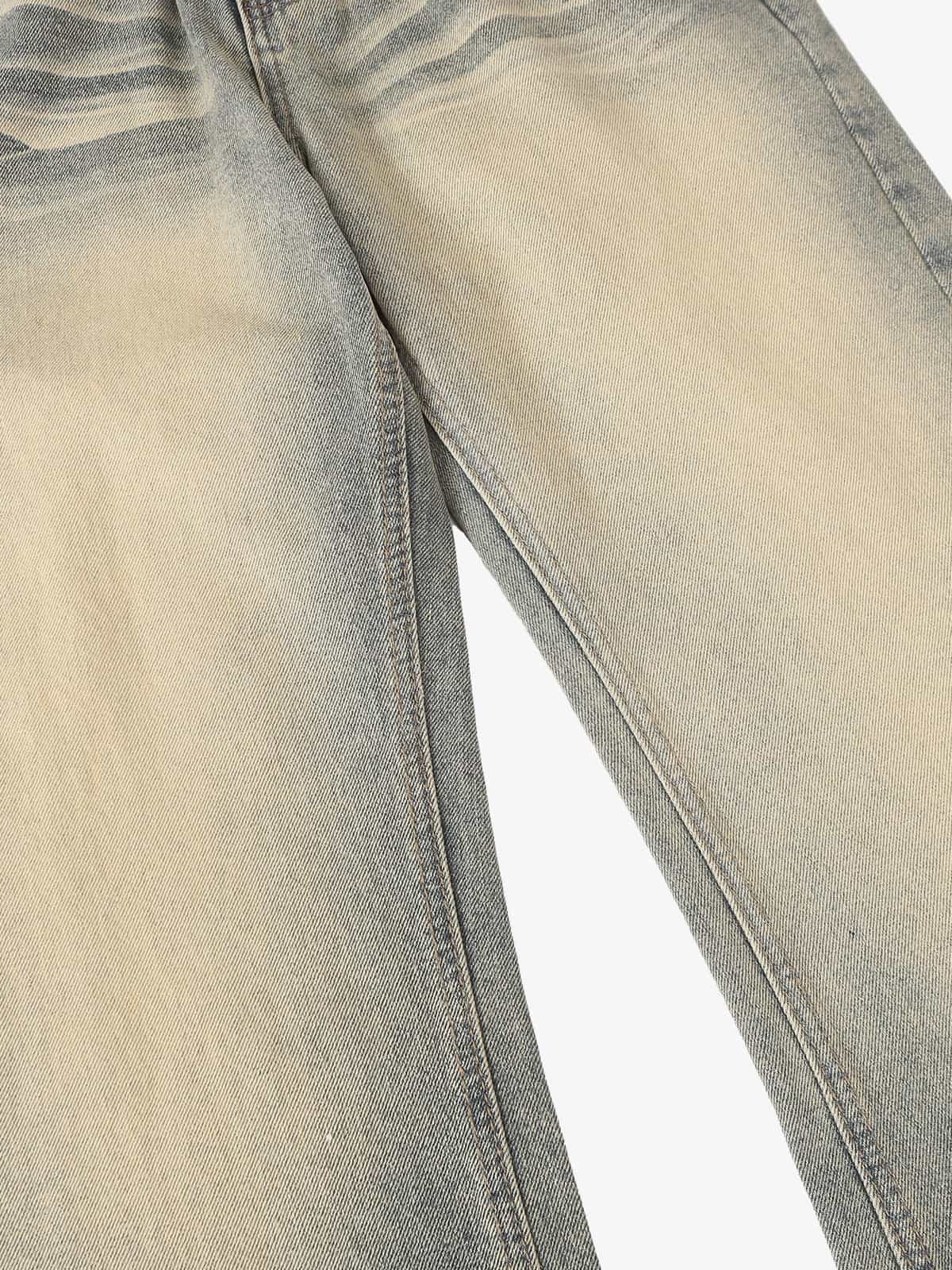 Vintage Washed Flare Jeans