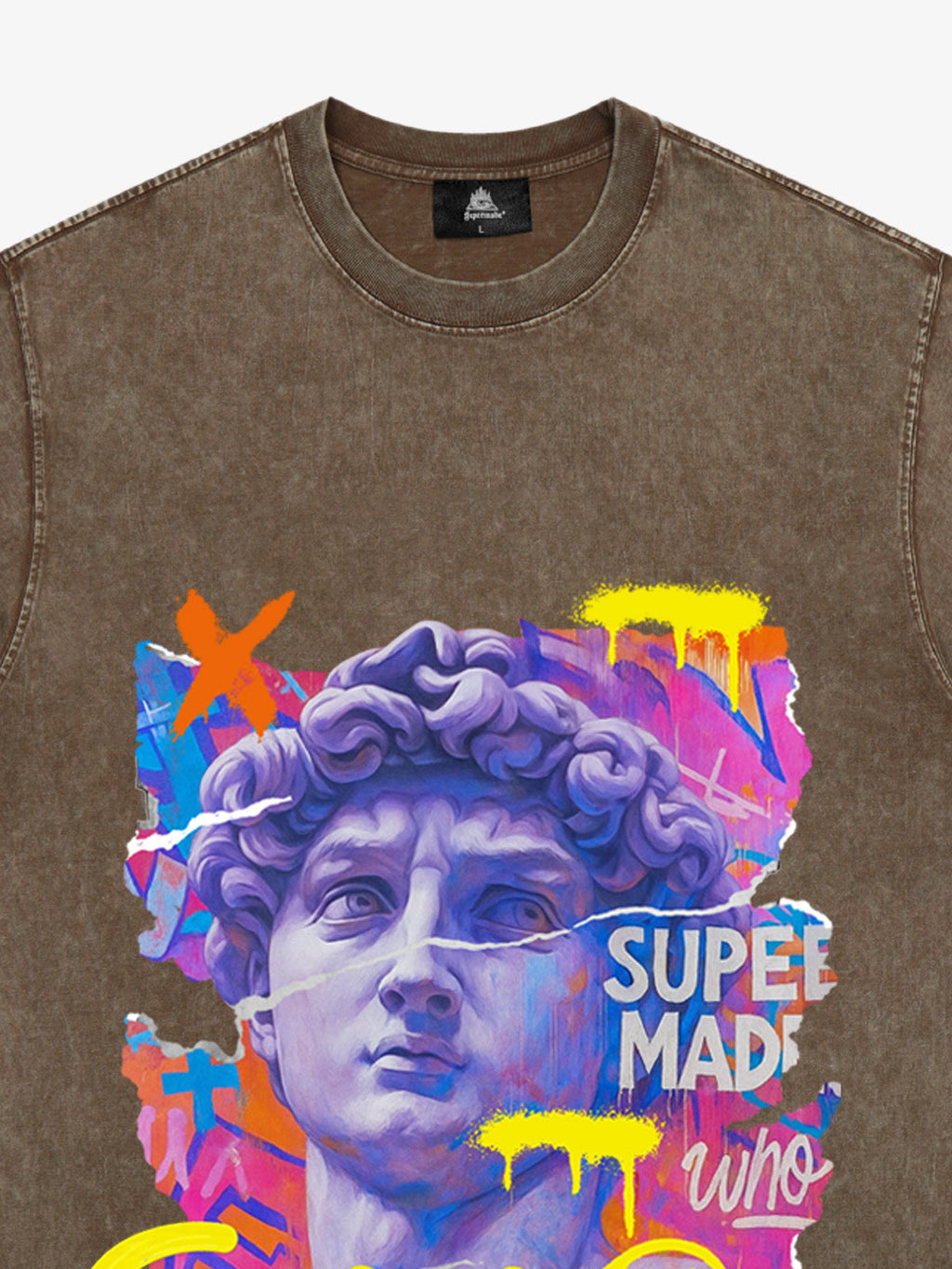 David Sculpture Vibrant Graffiti Art T-Shirt